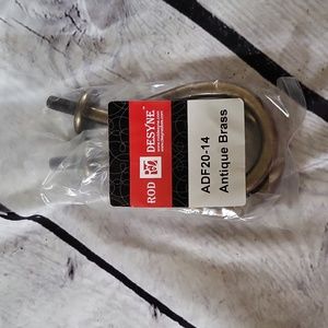 Rod Desyne Antique Brass Curtain Holdbacks